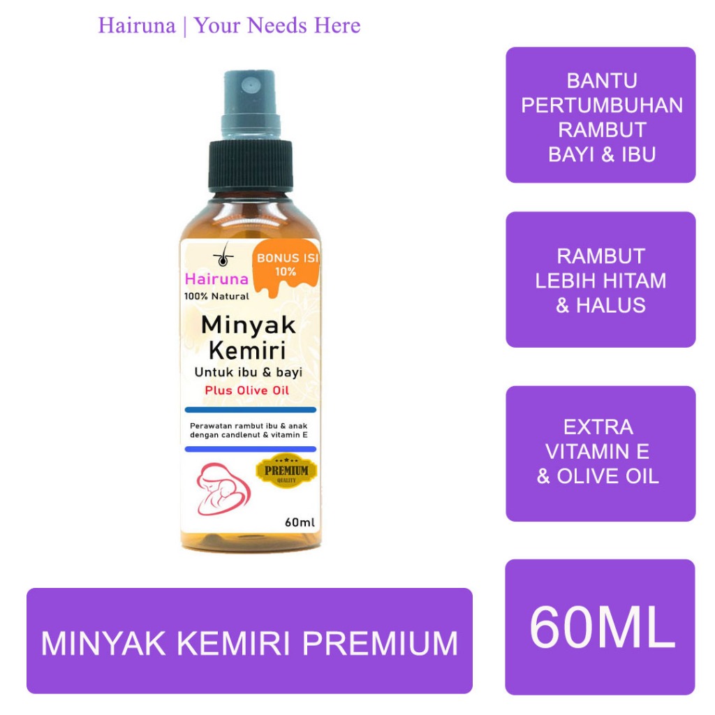 Minyak Kemiri Bayi Penumbuh Rambut Bayi Minyak Rambut Bayi Penumbuh Rambut Anak Minyak Rambut Kemiri