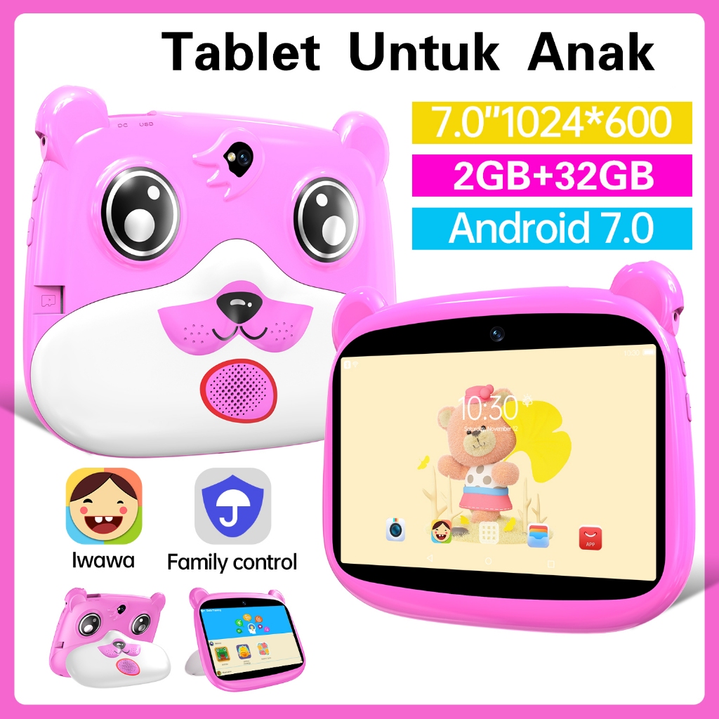 【Bisa COD 100%ORI】Tablet Murah Tablet Anak anak Asli Tablet PC 10.1 Inch 3GB+64GB 5000mAh HD Tablet Android Tablet Anak Anak Untuk Belajar Mengaji Tablet Anak Study Children Gifts kids Gifts
