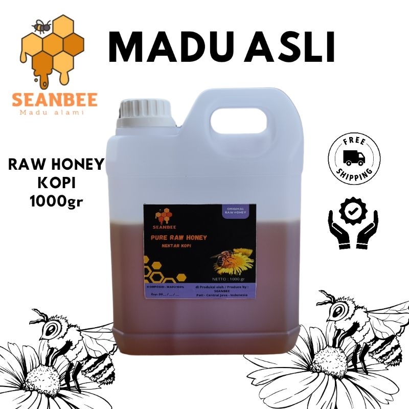 

Madu Kopi Madu Murni Asli [1kg] 100% Alami Pure Natural Raw Honey