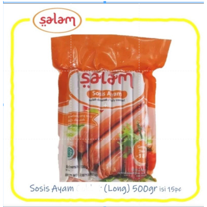 Salam Sosis Ayam (Merah) Long 500 Gr