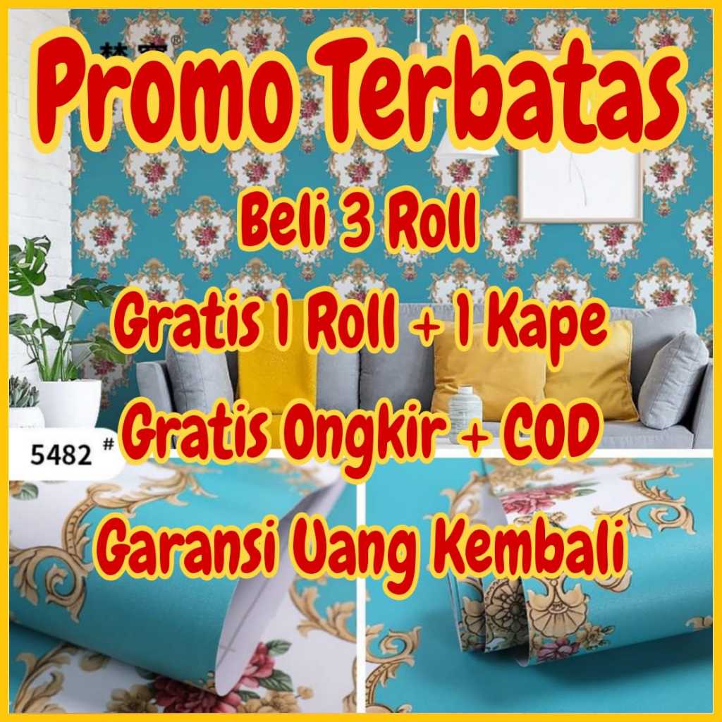 Walpaper dinding kamar aesthetic Wallpaper dinding MOTIF BATIK GOLD HITAM GOLD HITAM PUTIH GOLD SULT