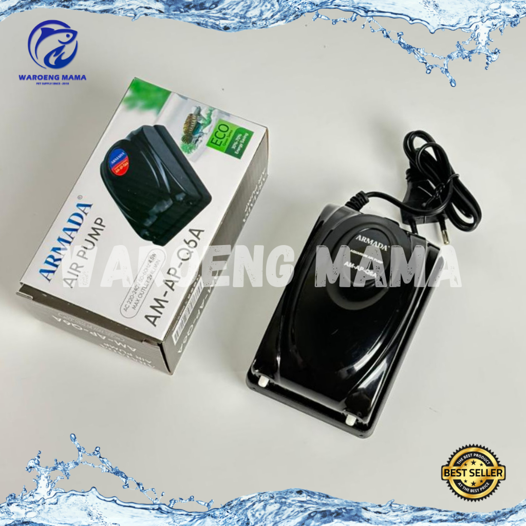 Aerator ARMADA 2 Lubang AM AP Q6A pompa gelembung udara aquarium aquascape