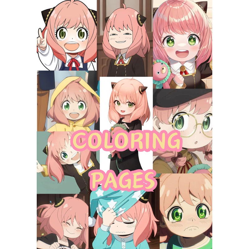 

COLORING PAGES ANIME - ANYA FORGER