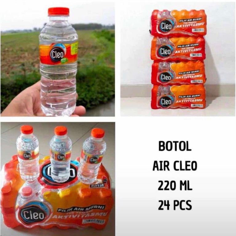 

[88M] CLEO AIR MINERAL BOTOL 220 ML dus isi 24 ❁Buruan Beli