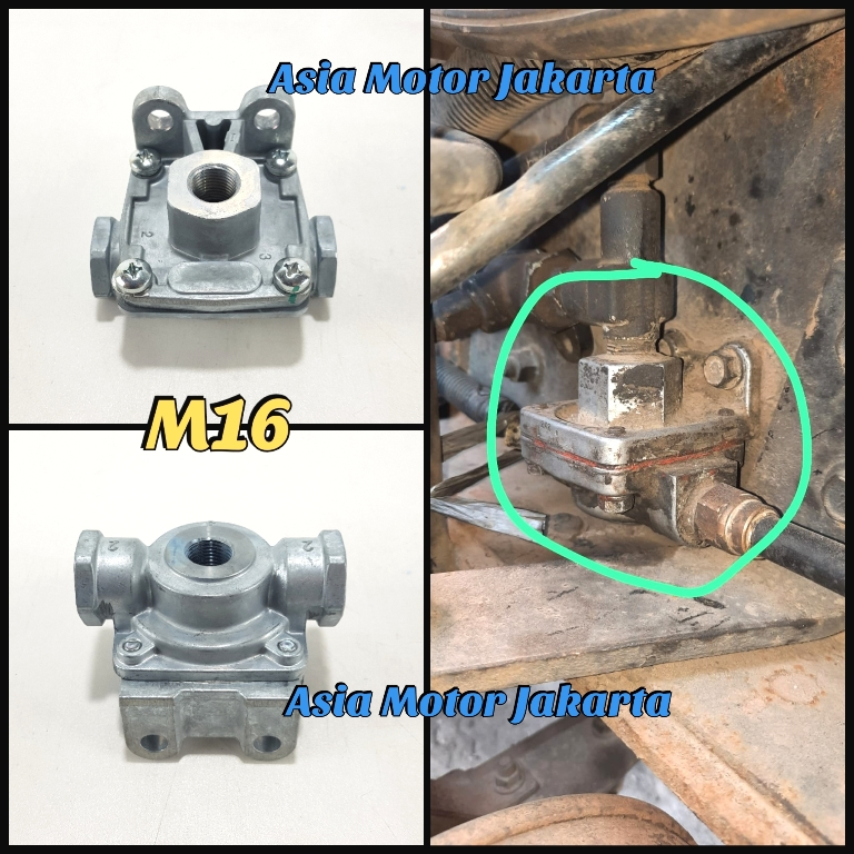 Relay Valve Angin - Quick Release Valve - Truck Hino 500
