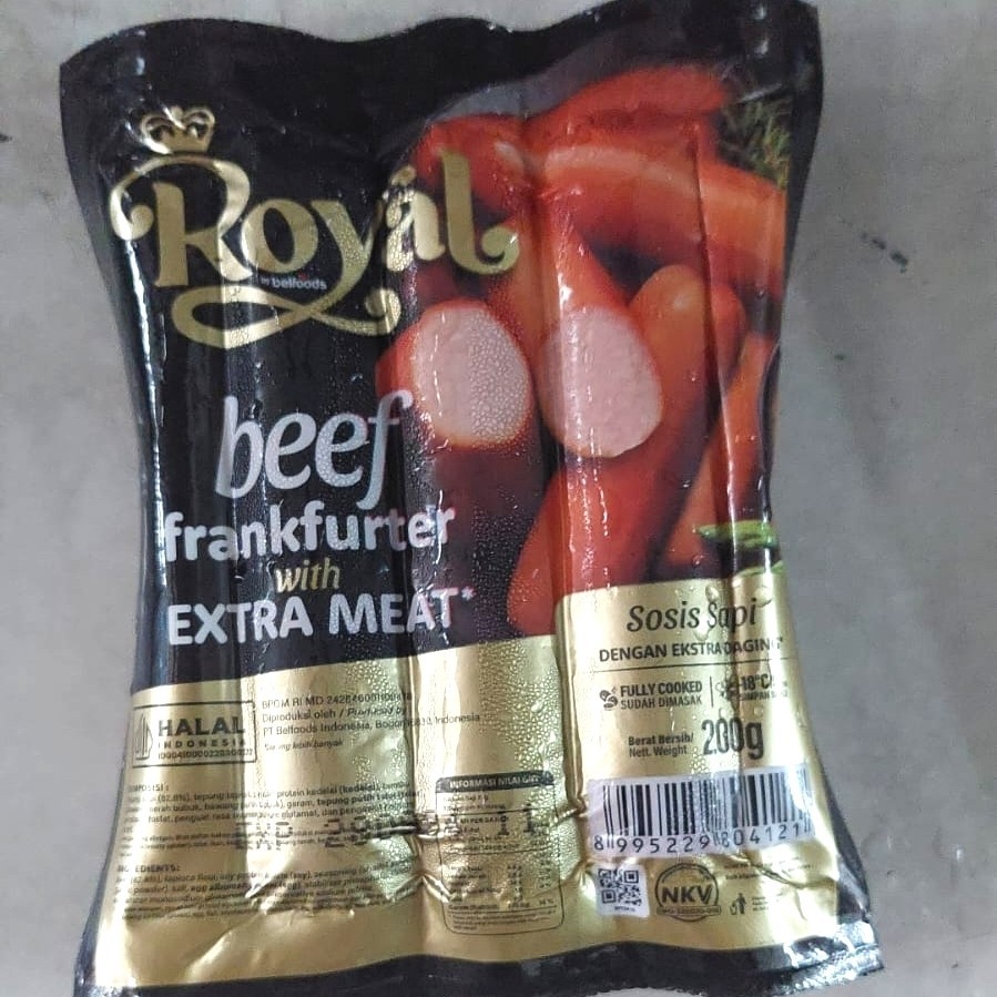 

Belfoods Beef frankfurter 200 gr