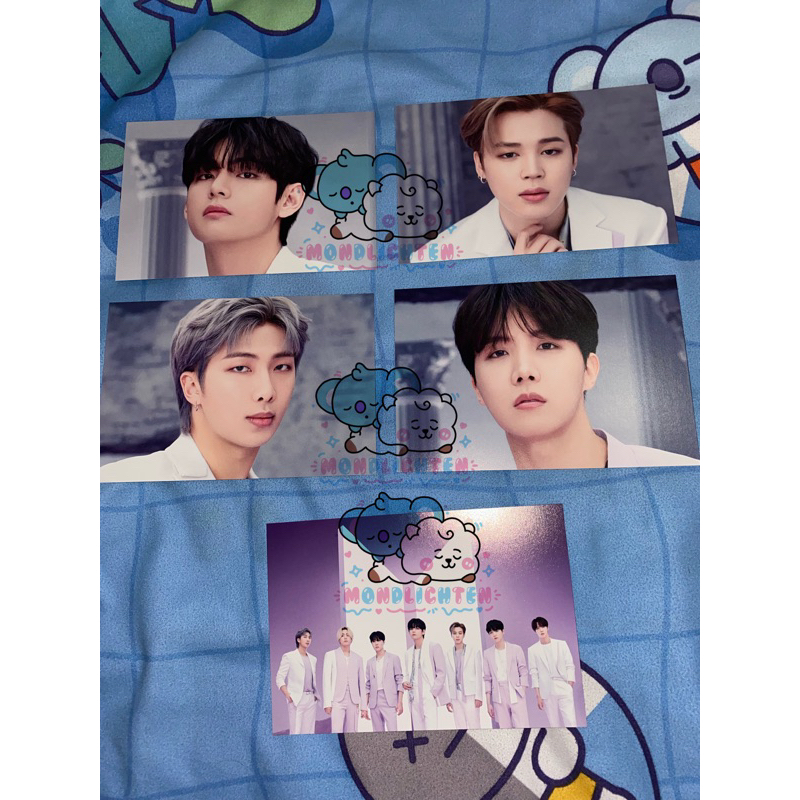 BTS THE BEST POSTCARD PURPLE RM JHOPE JIMIN V GRUP