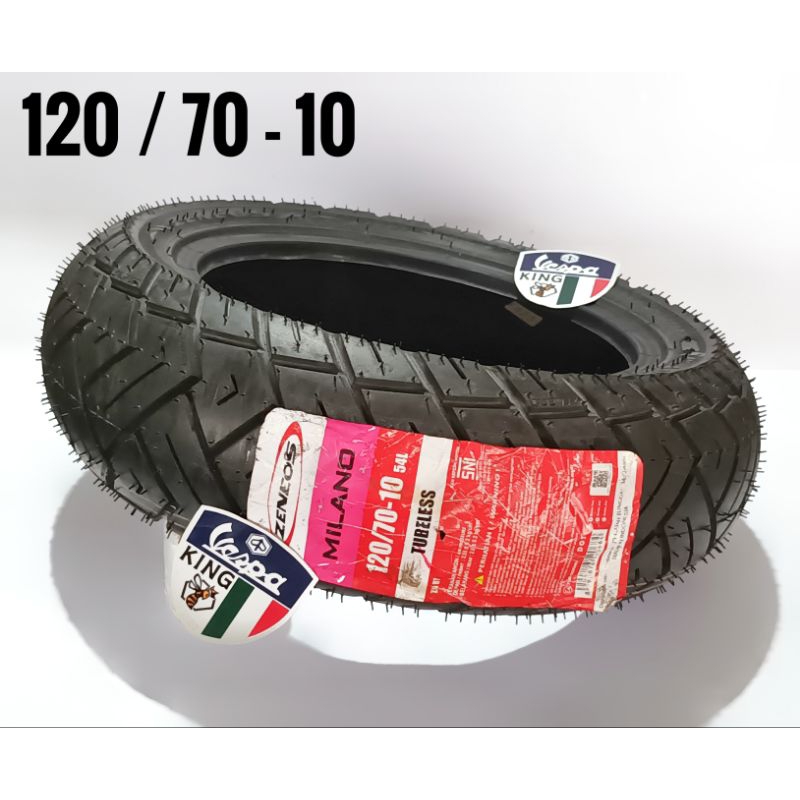 ban vespa zeneos 120 / 70 - 10 ban belakang vespa Lx S matic
