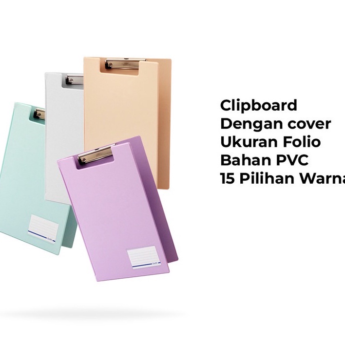 

Best Seller Bantex Clipboard Papan Jalan Folio Model Cover Penutup Warna Pastel Paling Popular
