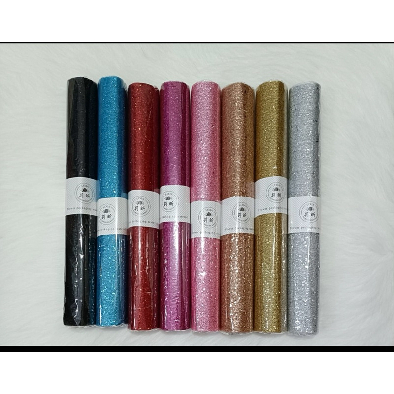 

POLINET GAUZE KOREAN MESH GLITTER - FLOWER WRAPPING KERTAS BUNGA / POLYNET FANCY/JARING GLITER