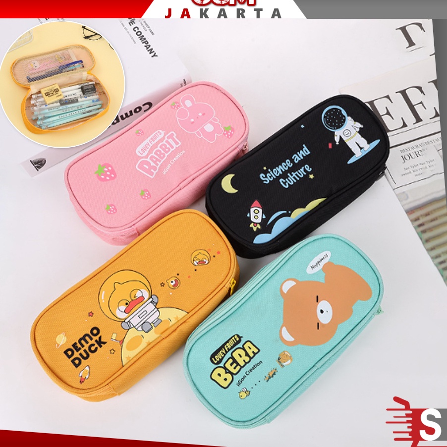 

Terkini OSM JKT S5832 Tempat Pensil Resleting Lucu / Pencil Case Cartoon / Tempat Pensil Model Terbaru / Kotak Alat Tulis Korea Motif Lucu Dijual
