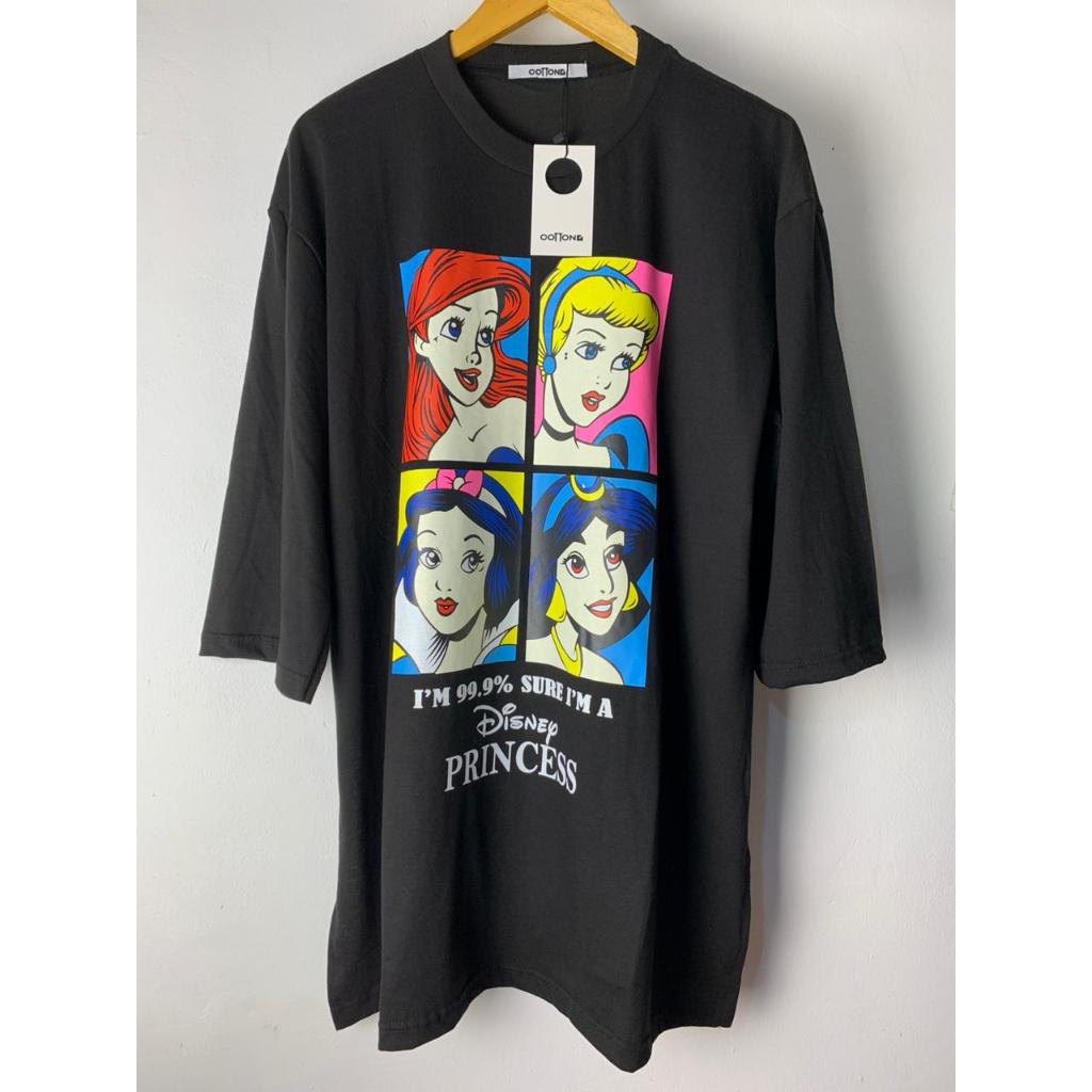 Kaos Atasan Wanita Tunic Oversize Cotton Karakter Princes