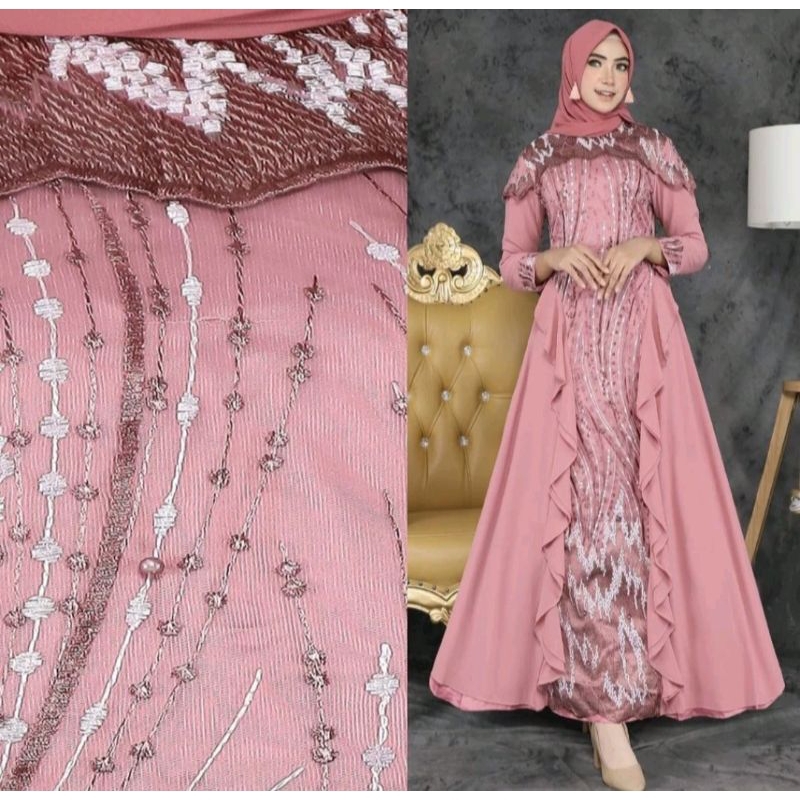 Gamis brukat gamis butik gamis jamia 107 gamis kondangan