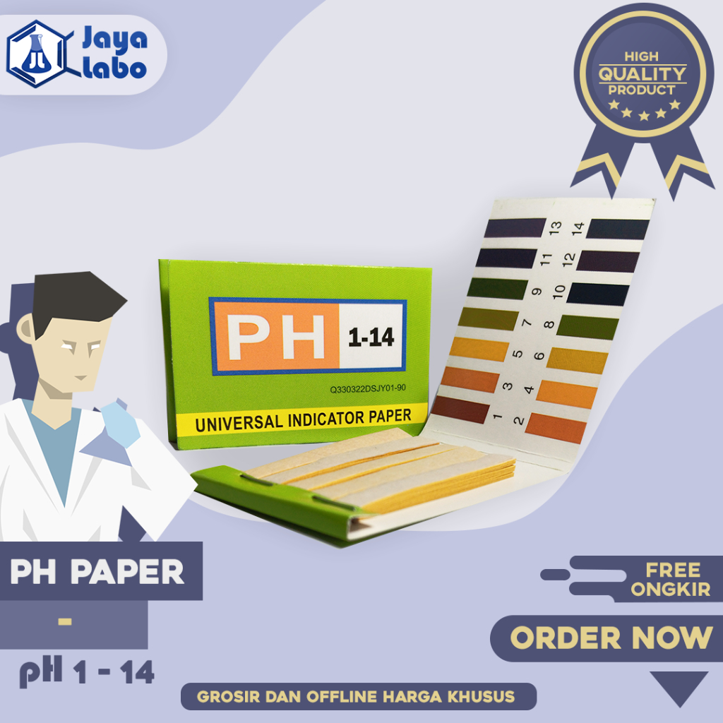 pH Paper 1-14 / Kertas pH Universal /Universal Indikator test Paper