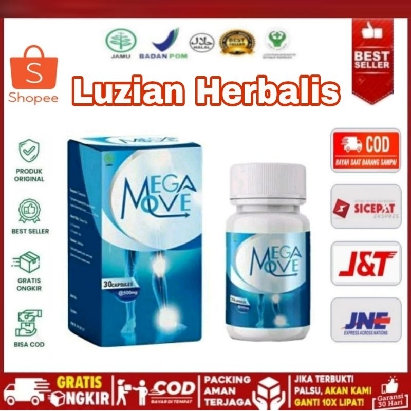 MEGAMOVE ASLI ORIGINAL - MEGAMOVE OBAT SENDI TULANG 100% HERBAL BPOM DI JAMIN