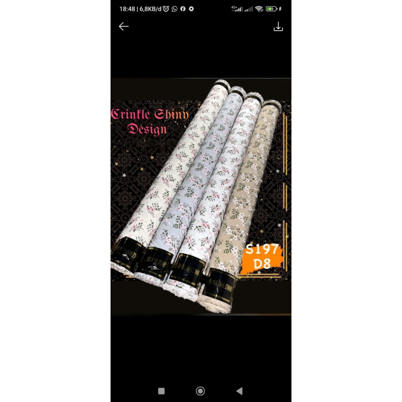 Bahan Kain CEY AIRFLOW CRINKLE MOTIF Roll