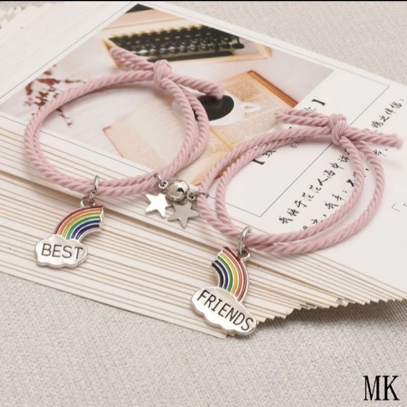 2 pcs Gelang Couple Magnetic Braided || Gelang Couple Sahabat Pasangan