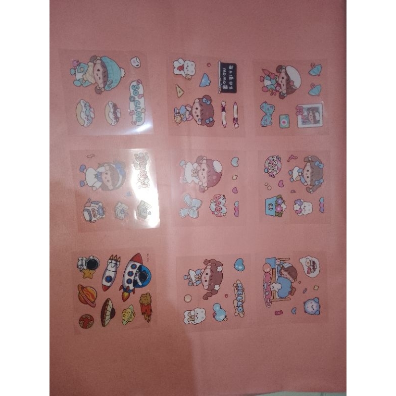 

Sticker tumbler aesthetic cartoon waterproof stiker lucu anak kartun