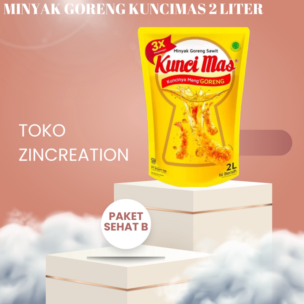 

[EYE92] Minyak goreng Kunci mas kemasan 2 liter pouch Laris ⌒)