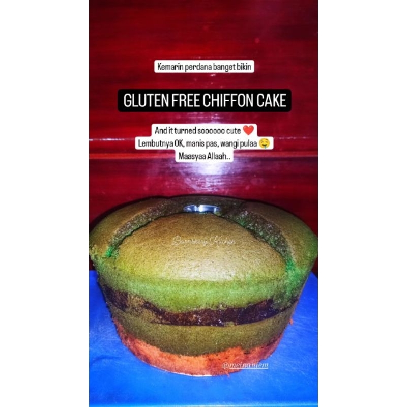 

Gluten Free Chiffon Cake (Chiffon Bebas Gluten) ukuran besar (Gluten Free Cake / Kue Bebas Gluten) Barr'skery Kitchen
