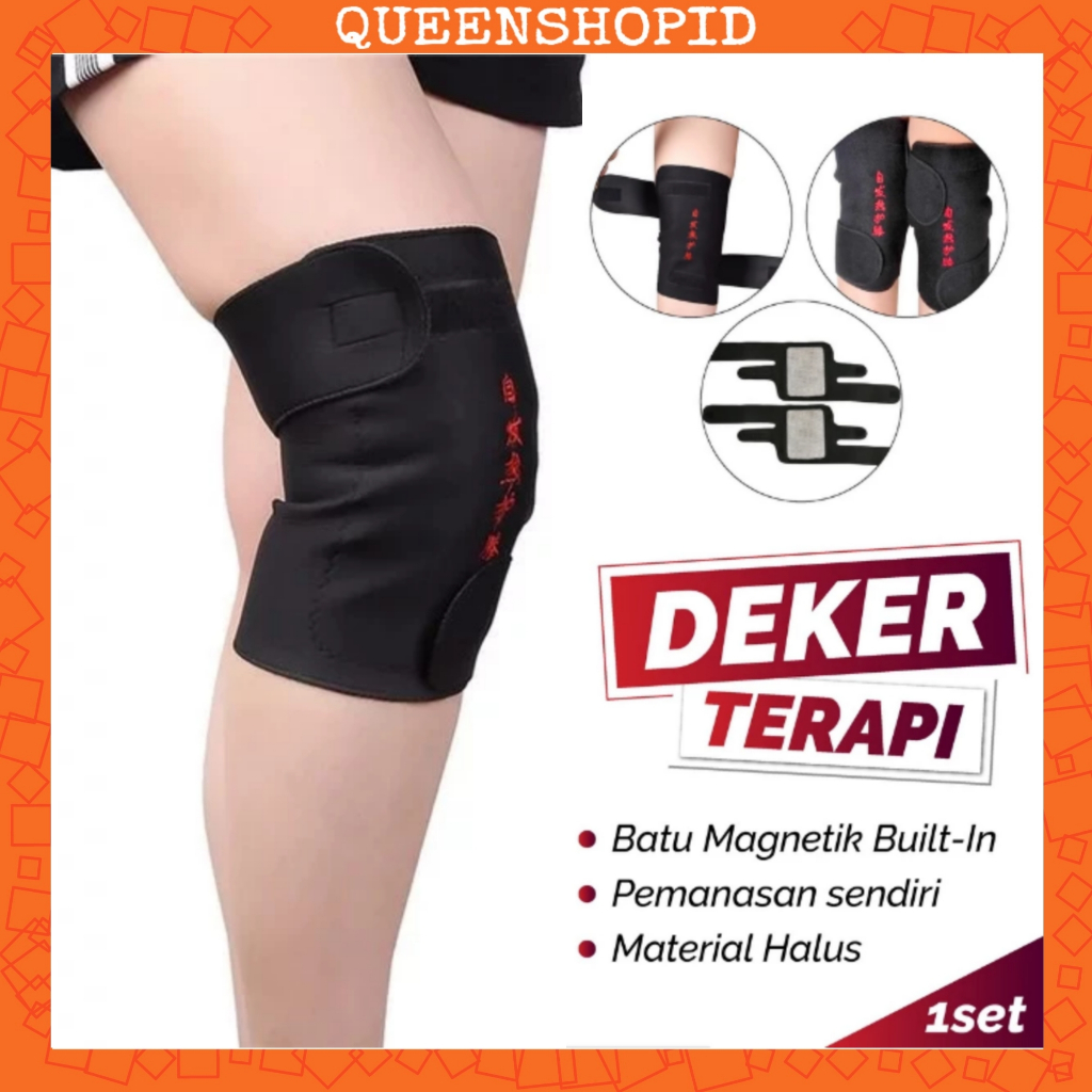 Sepasang Deker Lutut Alat Terapi Magnetik Penghilang Nyeri Lutut Dan Dengkul