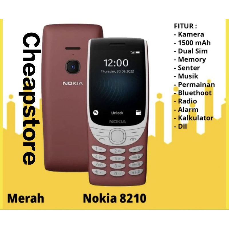 Nokia Hp 8210 Dual sim 4g 2,8 inch New Harga Terjangkau