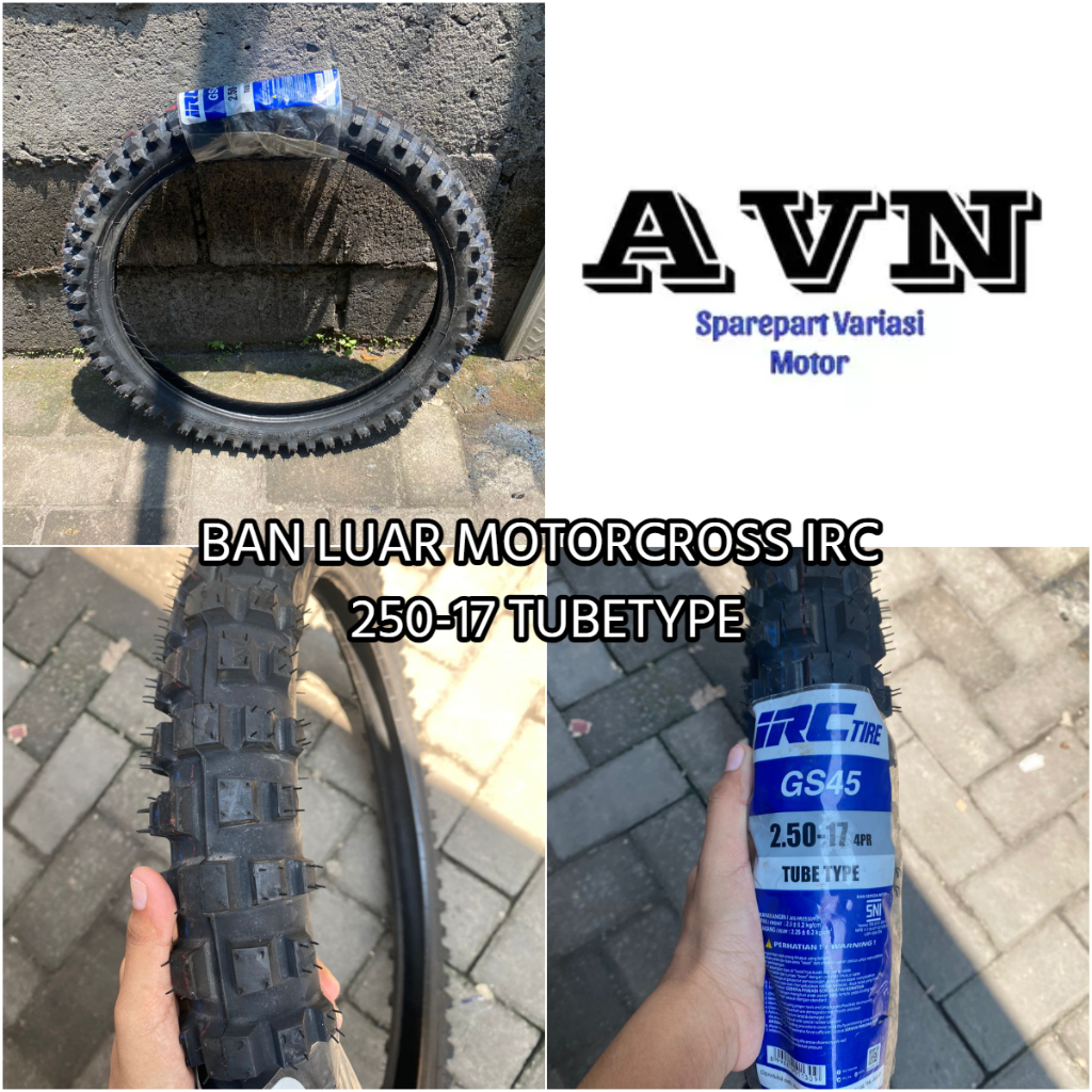 BAN LUAR IRC BAN 250-17 GS45 TUBETYPE || BAN LUAR 250-17 GS45 TUBETYPE