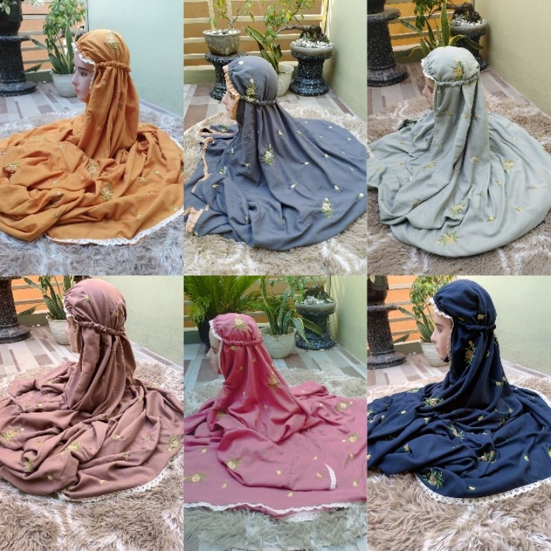 Mukena Dewasa Bordir Kudus Katun Halus Adem Lembut