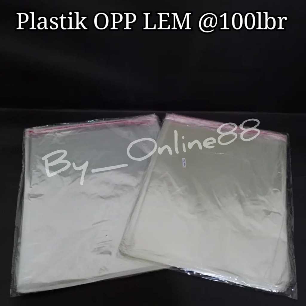 

Plastik OPP LEM - Plastik Baju / Souvenir Bening @100lbr