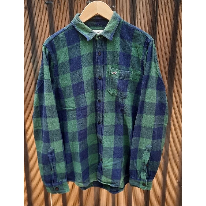 Kemeja flanel hollister