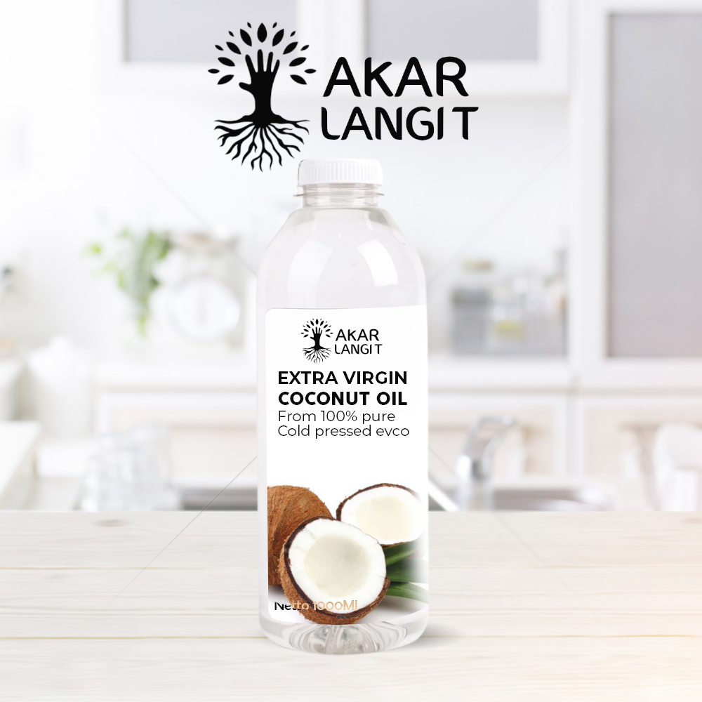 

VCO Virgin Coconut Oil 1 Liter - Minyak kelapa VCO Murni 100% Original AKARLANGIT