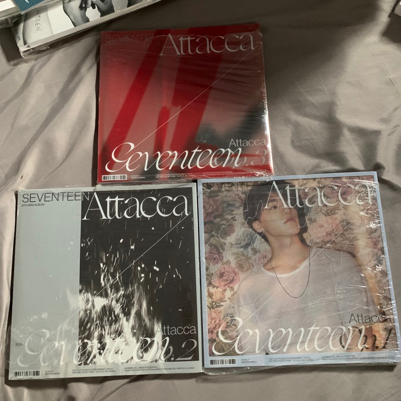 SEVENTEEN ALBUM ONLY ATTACCA OP1 OP2 OP3