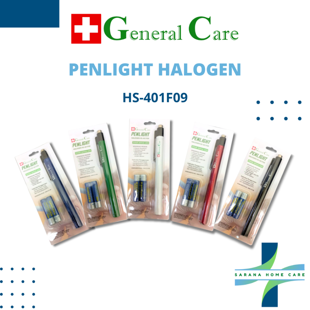 GENERAL CARE Penlight Halogen/penlight lampu kuning/ cahaya kuning/senter kuning