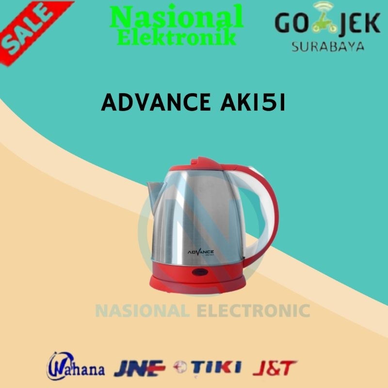 TEKO LISTRIK ADVANCE AK-151/ELECTRIC KETTLE ADVANCE AK-151/TEKO LISTRIK ADVANCE/TEKO LISTRIK 1.5L AK