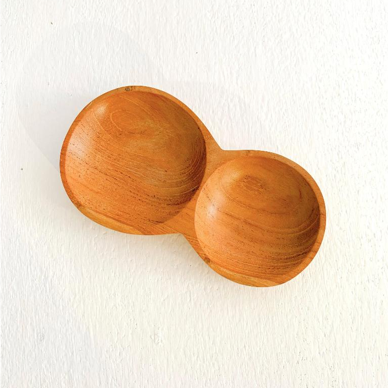 Tempat Sambal kayu jati / wadah sambal kayu / tempat sambal kayu jati food grade