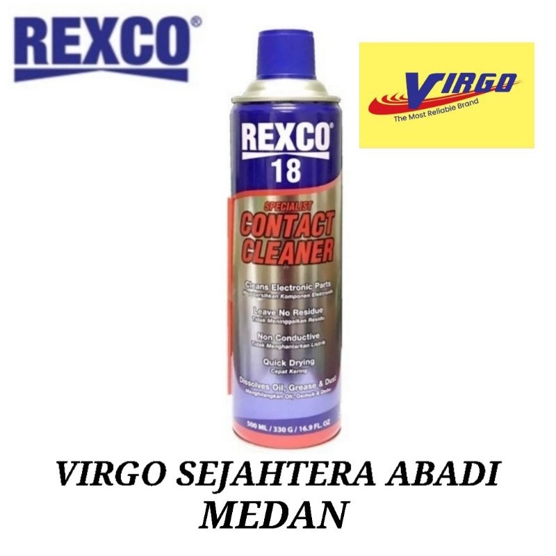 REXCO18 500ml SPECIALIST CONTACT CLEANER SPRAY 500 ml KOMPONEN PEMBERSIH ELEKTRONIK REXCO 18 REXCO-1