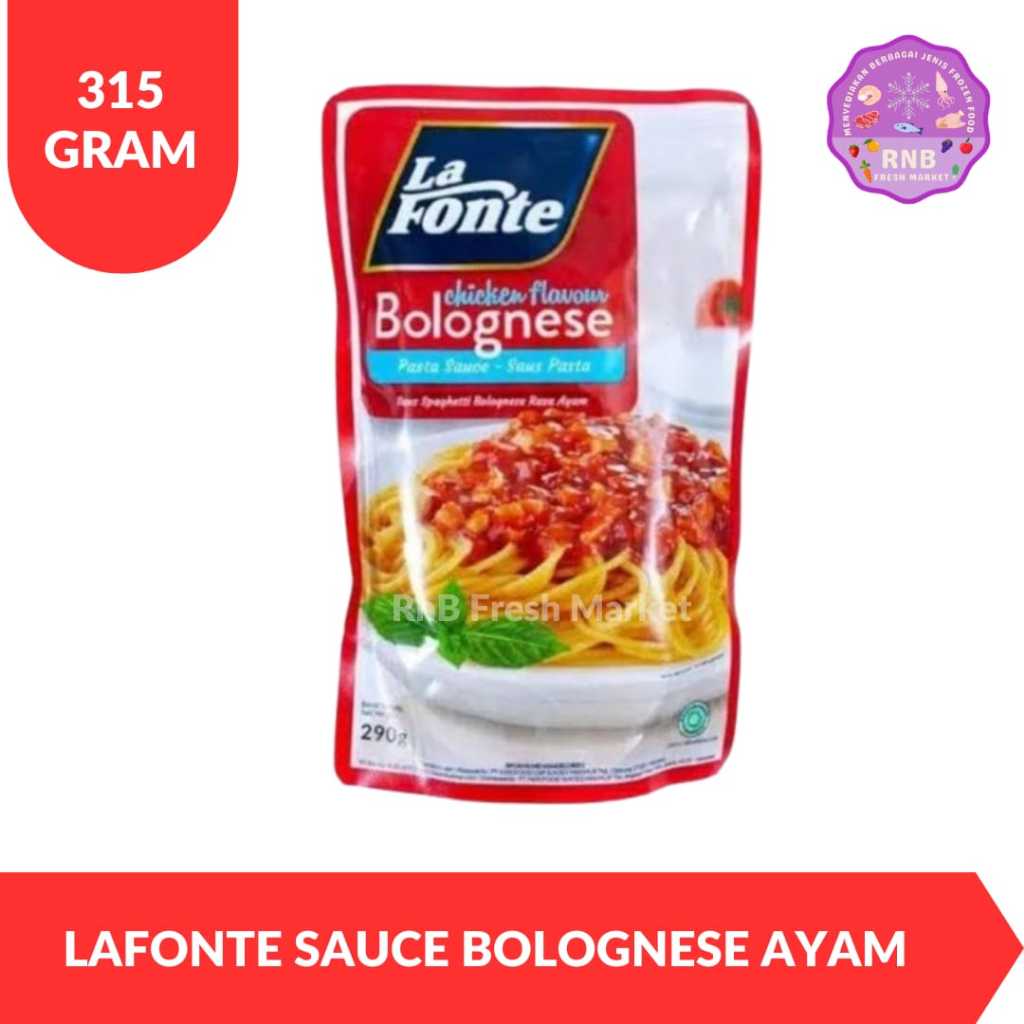 

Lafonte Sauce Bolognese Chicken Netto 315 Gram