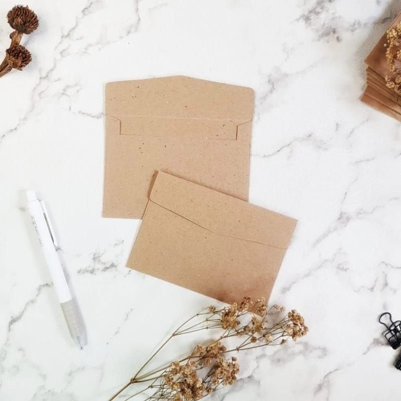 

⭐DIERS⭐AMPLOP VINTAGE / AMPLOP COKLAT B7 UKURAN 8,5 x 12,5 cm