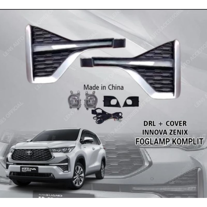 DRL INNOVA ZENIX NON ORI - FOGLAMP ORIGINAL TOYOTA INNOVA ZENIX DRL + FOGLAMP