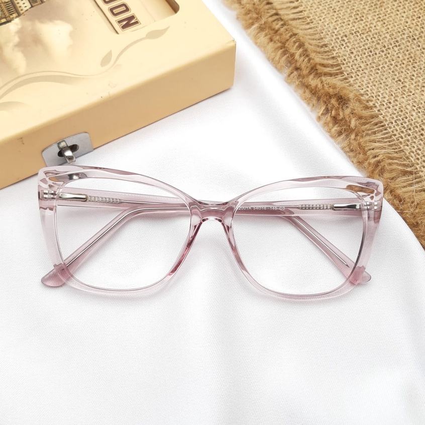 {BEST} Frame Kacamata Wanita UNGU Cat Eye FREE LENSA BLUERAY MINUS | PHOTOCHROMIC MINUS | BLUECROMIC