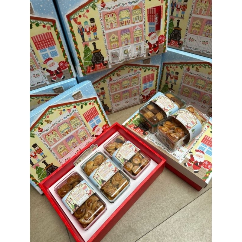 

DUS/BOX kue kering toples natal/merry christmas paket 3box