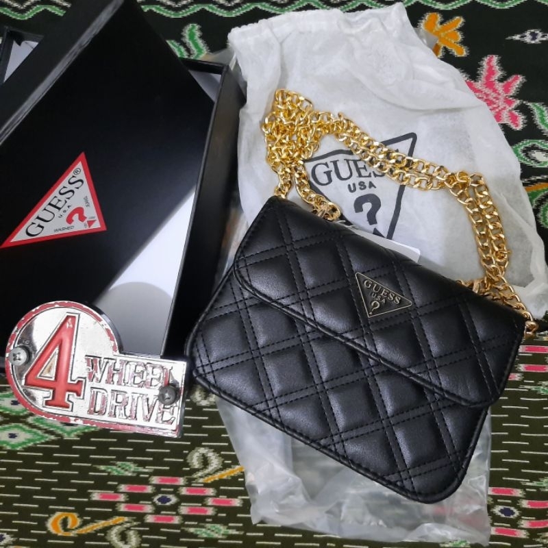 Tas wanita rep guess hitam