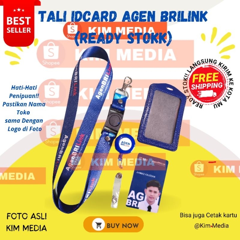 

Lanyard idcard AGEN BRILINK / TALI IDCARD AGEN BRILINK AGEN BRI BANK PRINTING ECERAN MURAH ( READY STOKK)