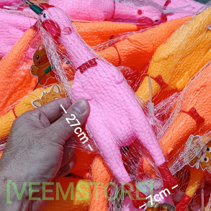 Ayam Kokok Ayam Pencet Ayam Jerit [3warna] Mainan Vinyl Tebal Bunyi