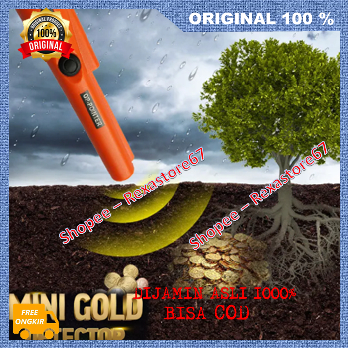 Mini Gold Detector Alat Pendeteksi Logam Detektor Emas Harta Terpendam Metal Emas Perak Deteksi Taha