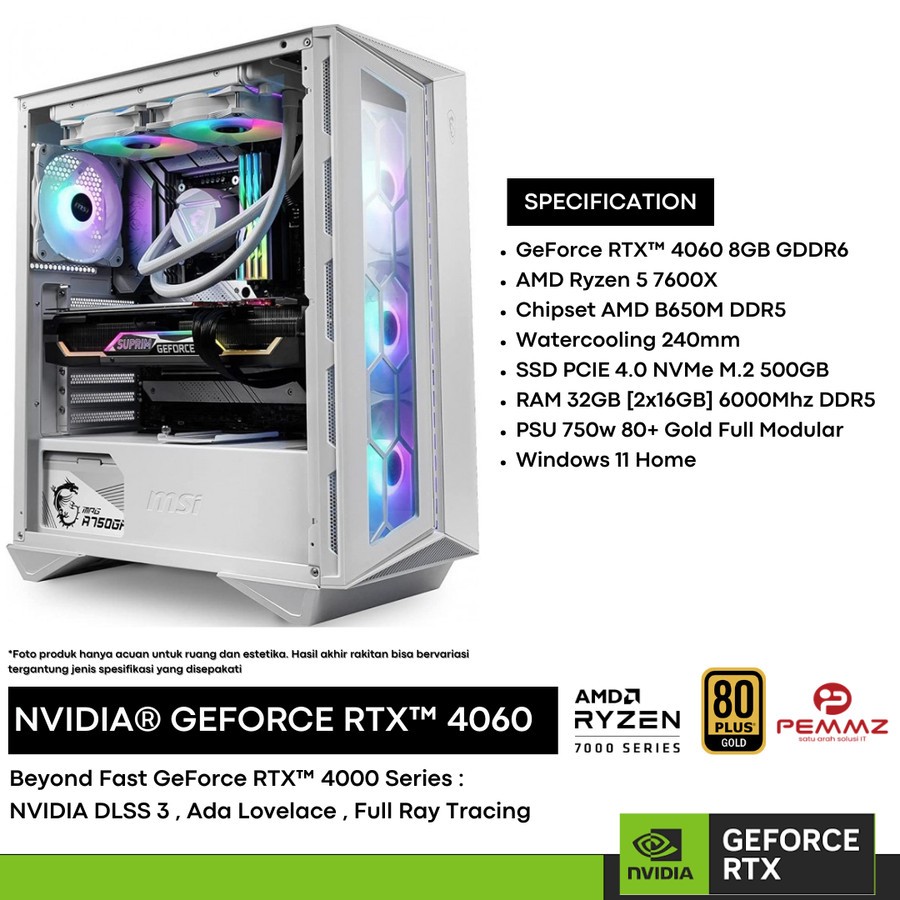 PC RAKITAN Starfield GAMING & DESIGN - RYZEN 5 7600X - RTX 4060