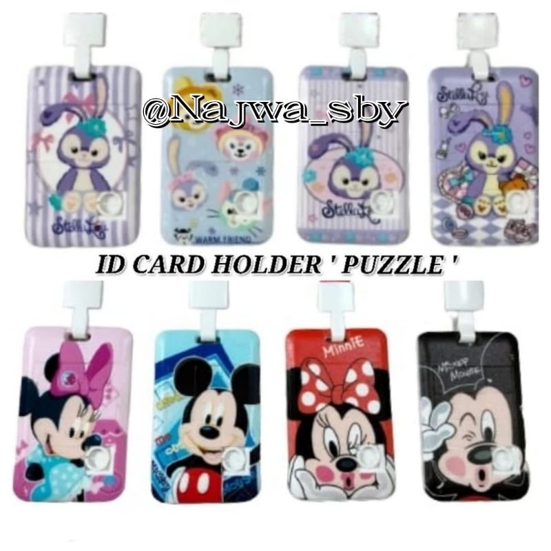 

( KODE : LN23-6 ) ID CARD HOLDER KARAKTER LUCU MODEL PUZZLE