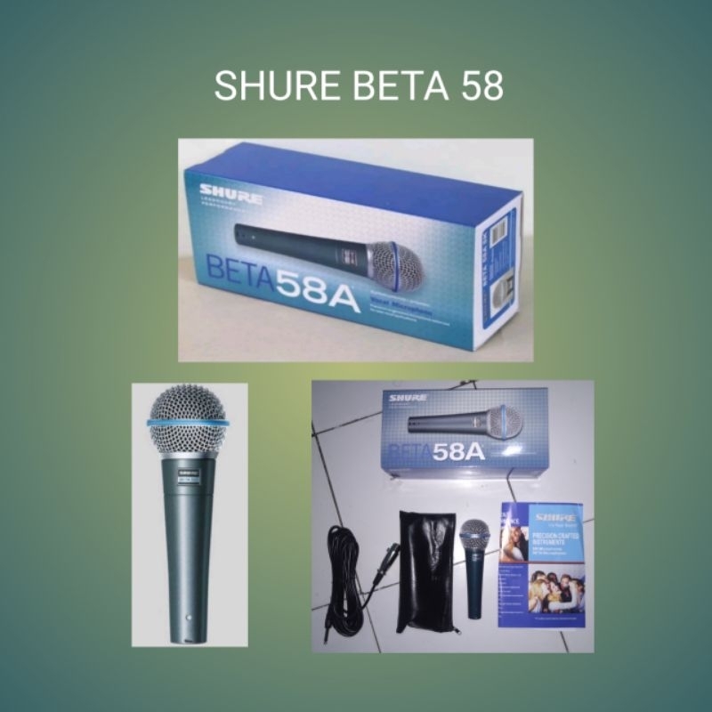 mic kabel shure Beta 58A Dynamic microphone shure