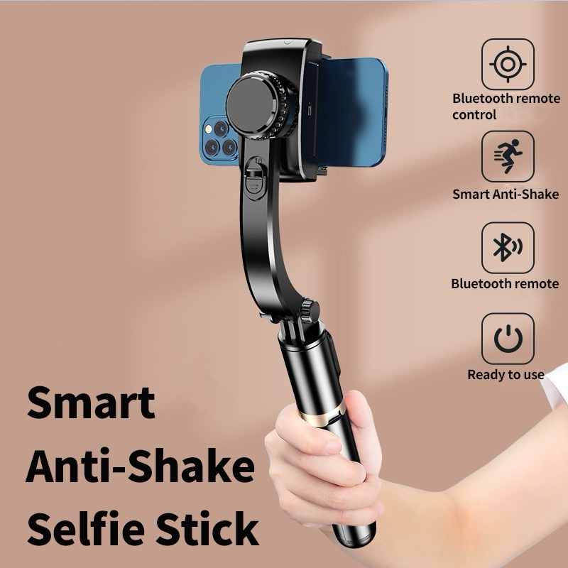 Tripod Gimbal Stabilizer Aluminum Alloy Q08 Gimbal Stabilizer Selfie Tripod Stick Smartphone Handhel