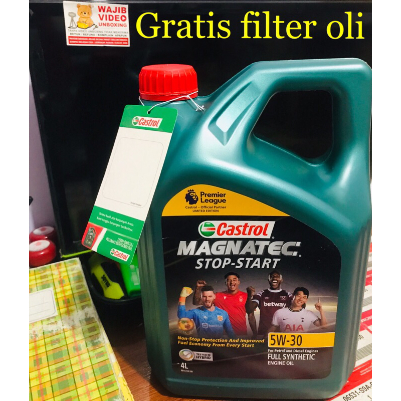 oli castrol magnatec 5w 30 4Liter (bonus filter oli)